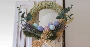 Corona de pascua DIY