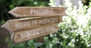 Un cartel artesanal para tu boda