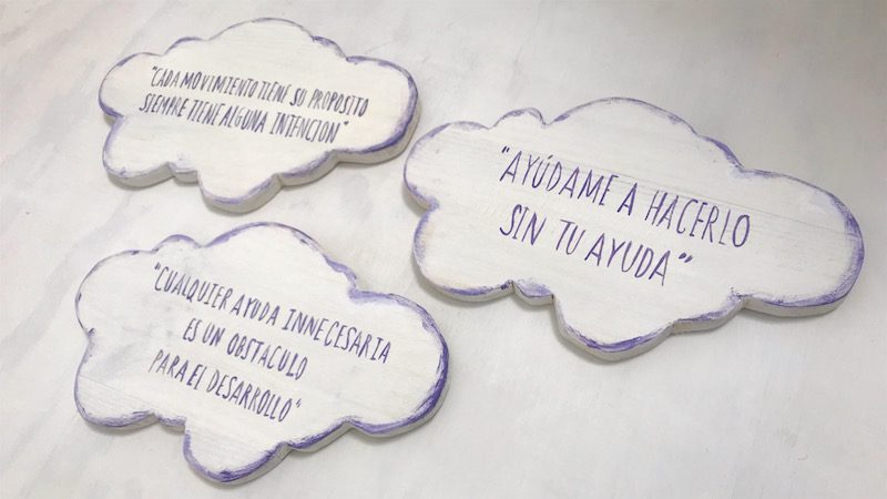 nubes decorativas artesanales