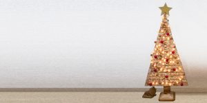 arbol de navidad de madera