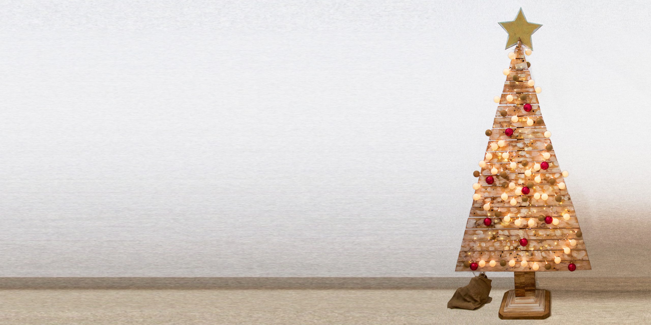 arbol de navidad de madera