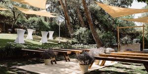 Decoracion de boda en un jardin