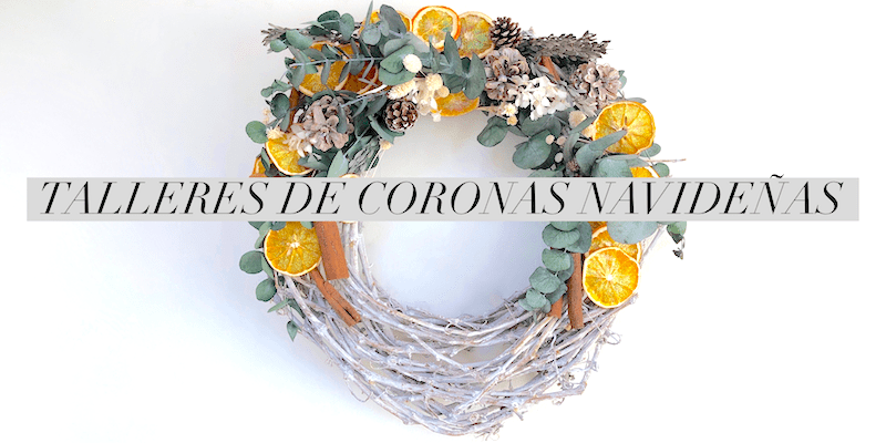 talleres de coronas navideñas