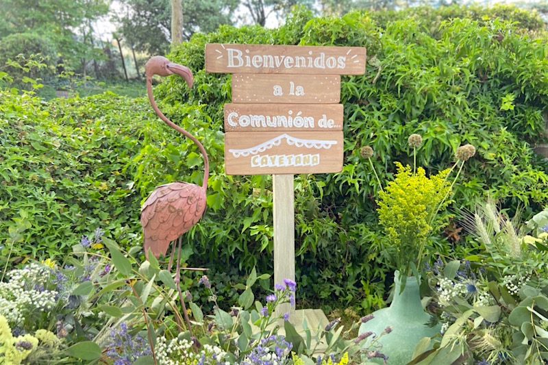 cartel decoración primera comuniónn