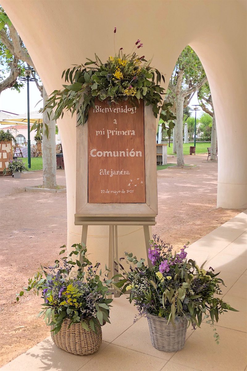 decoración primera Comunión