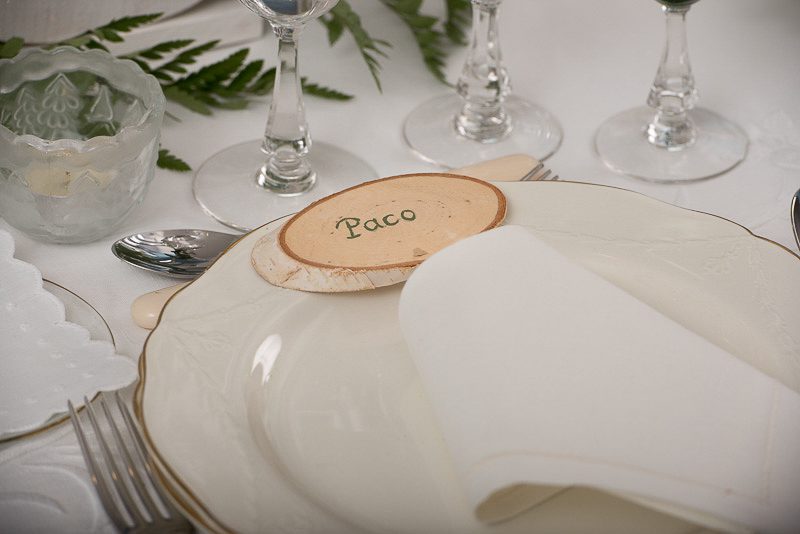 centro de navidad alargado