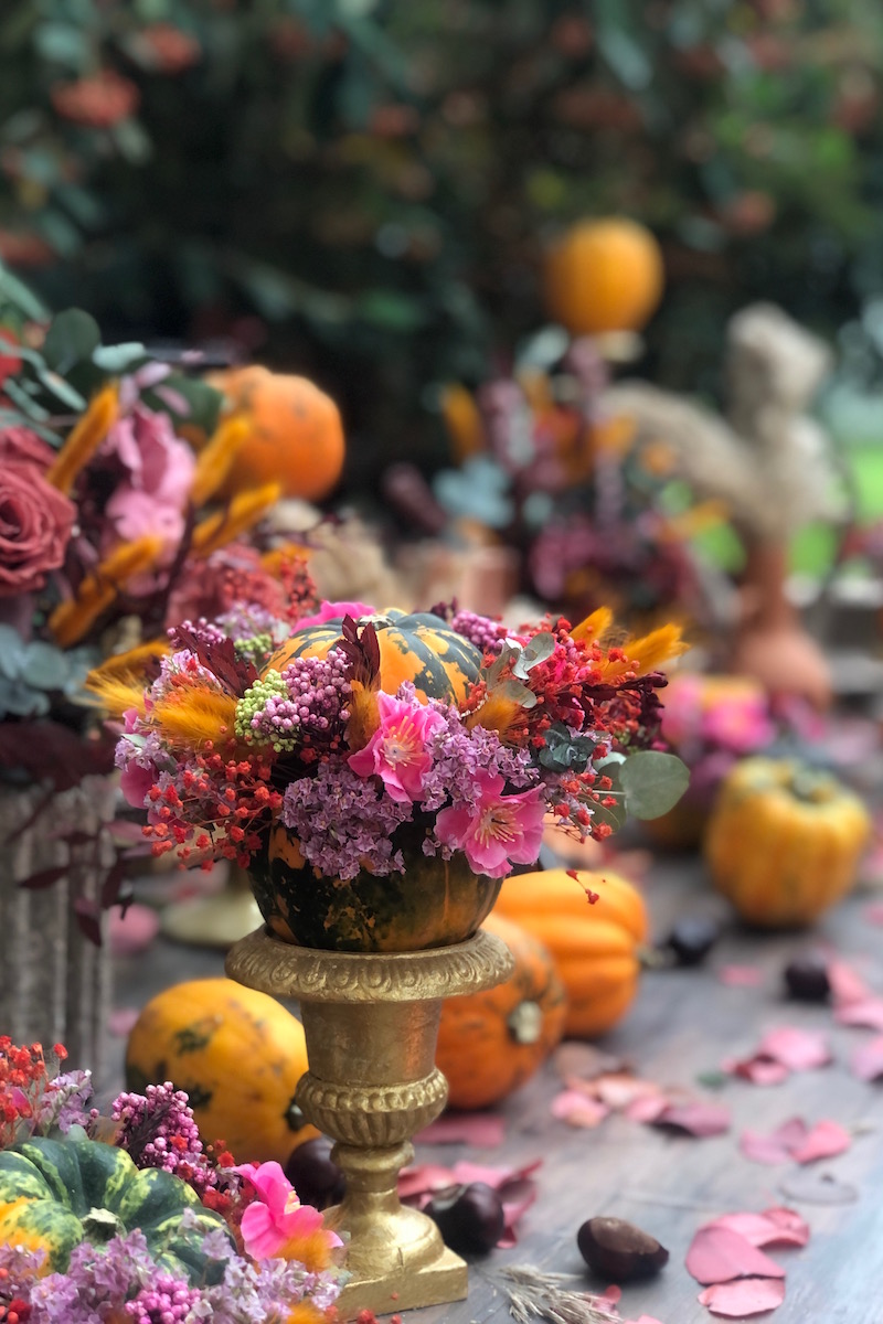 como decorar un evento en otoño