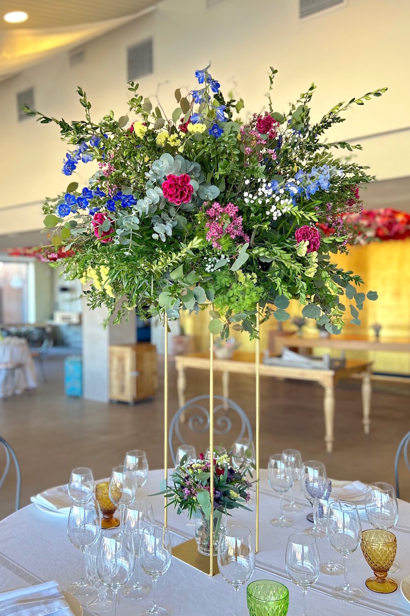 centro de flores para boda