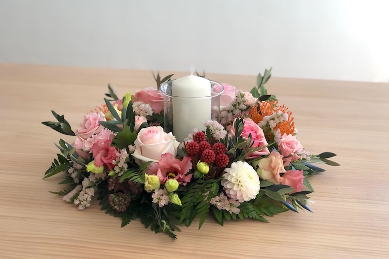 centro de mesa otoñal