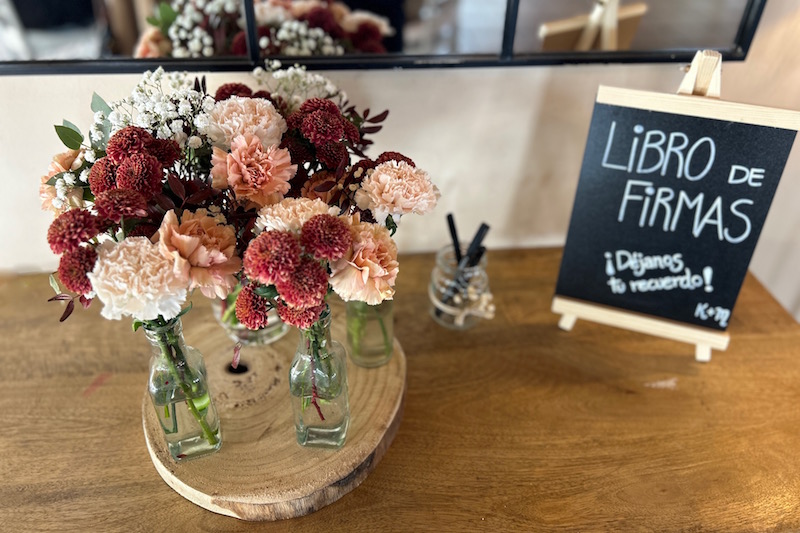 centro de mesa boda otoño