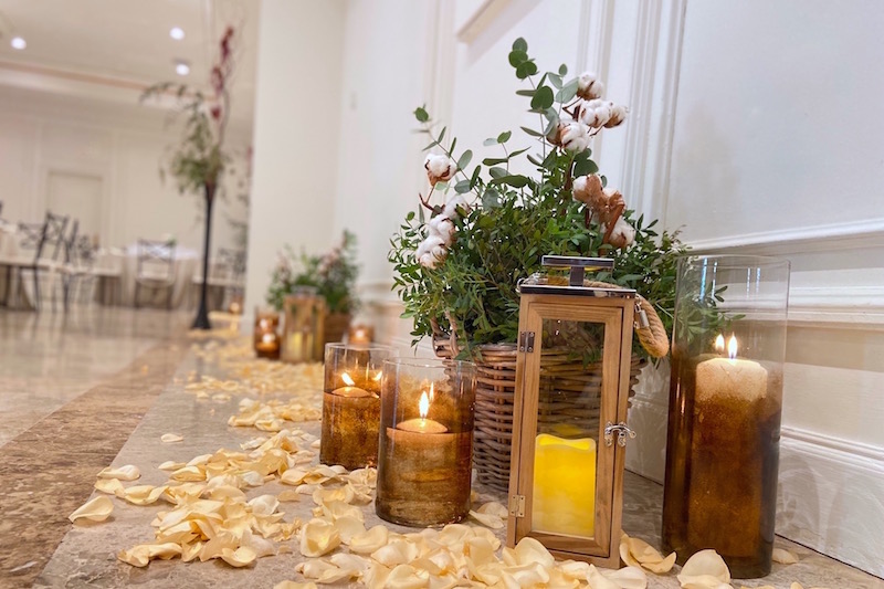 decoracion camino ceremonia