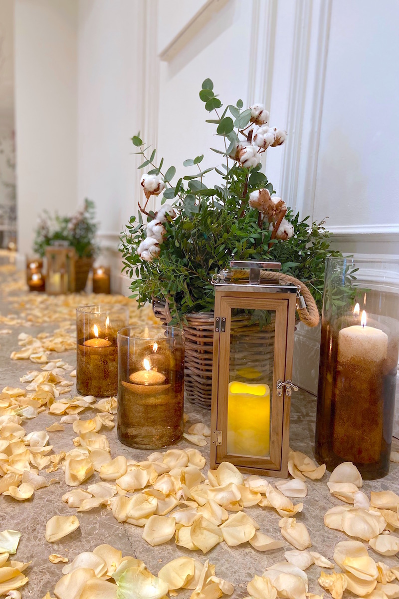 decoracion camino ceremonia