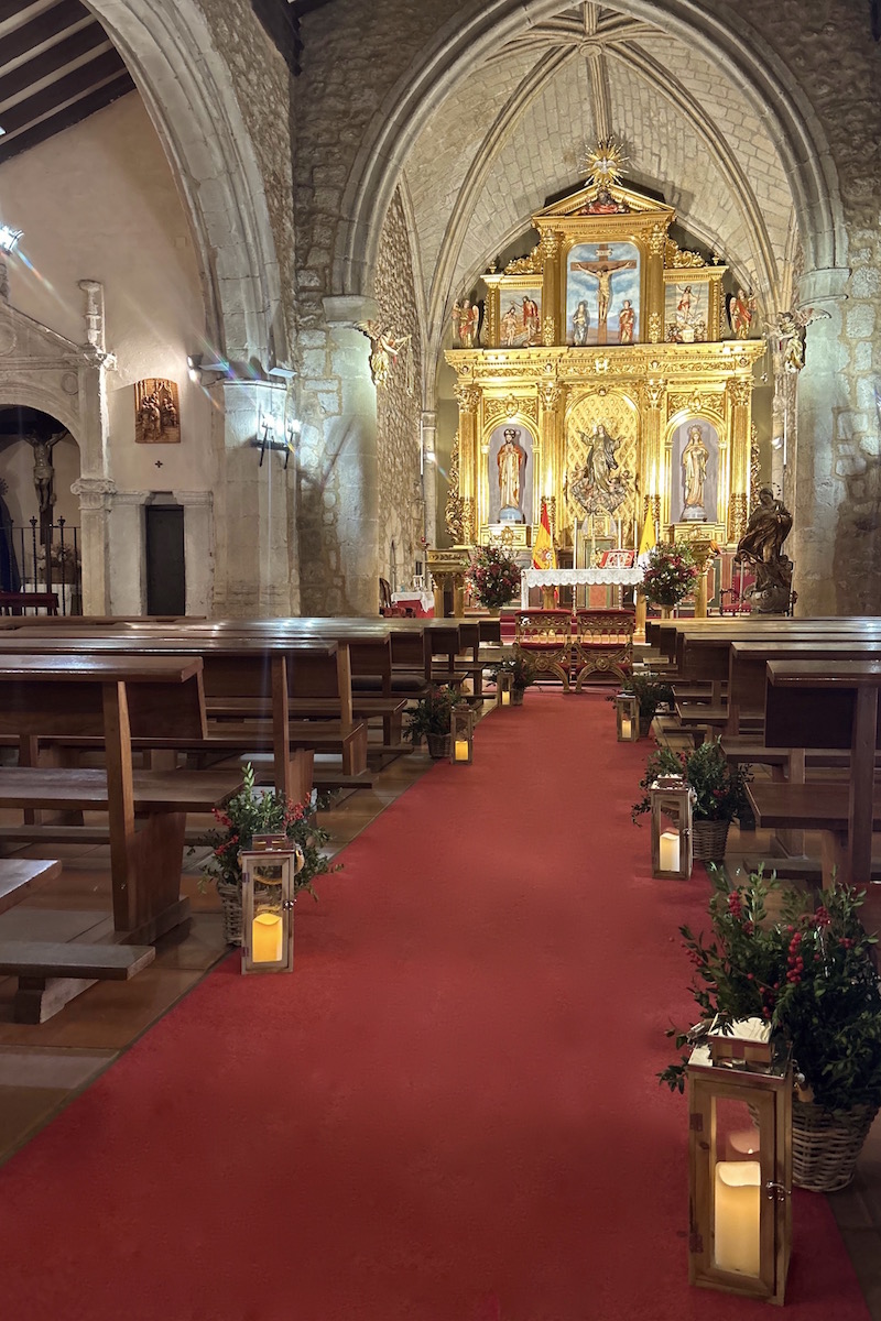 decoracion iglesia boda navidad