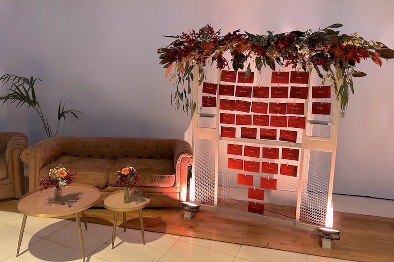 expositor para sobres boda