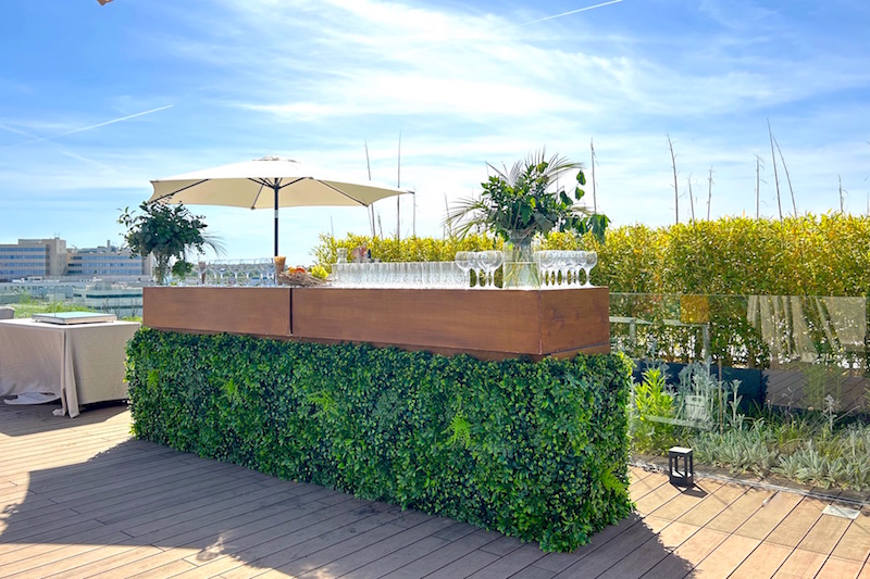 revestimiento barra evento