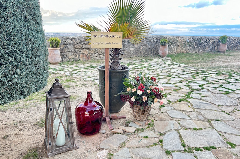 rincon bienvenida boda otoño