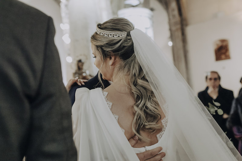 tocado novia carmen maria mayz